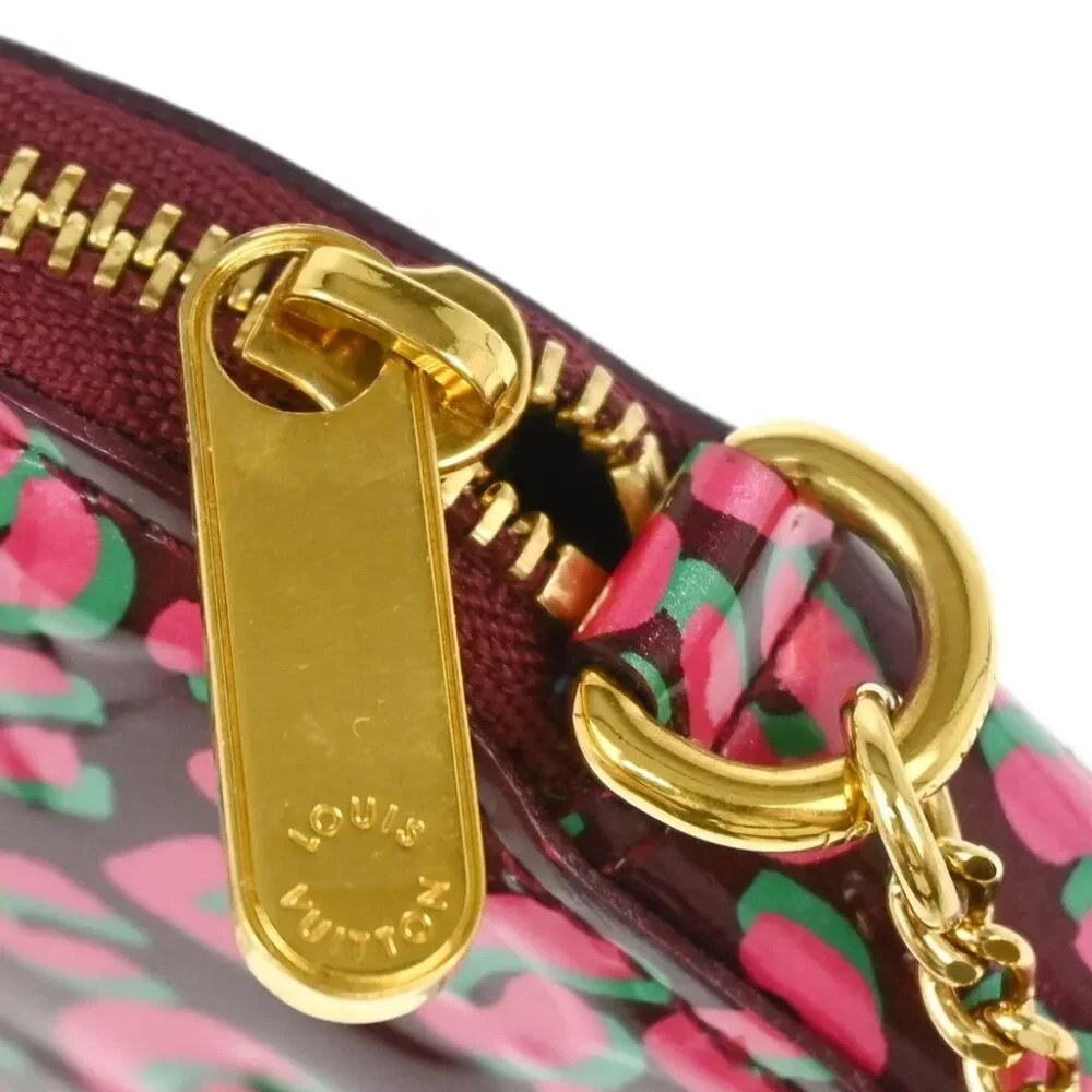 Louis Vuitton Vernis Leopard Pink Porte Monnaie Coeur Coin M91474 TS4160 115250